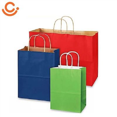 Sacs en papier colorés